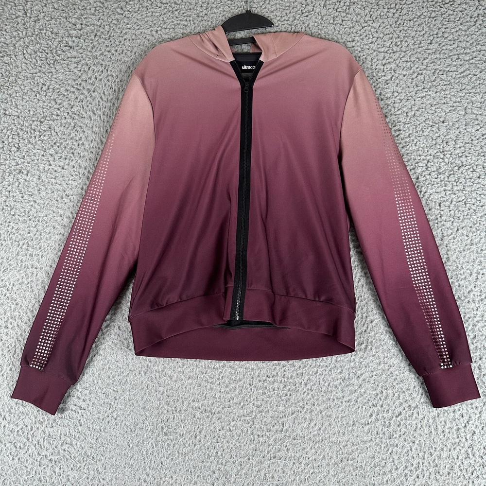 Ultracor Eclipse Mini Star Hoodie Womens Medium Ombre Full Zip Activewear